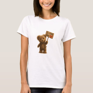 Niedlicher armer Bär Geburtstags Halloween FrauenT T-Shirt