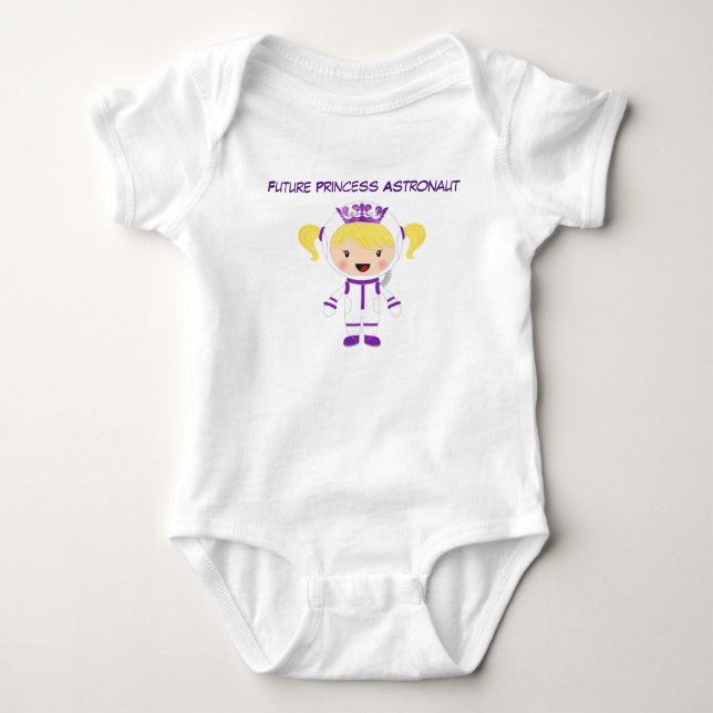Niedlicher Astronaut Baby Bodysuit Strampler (Vorderseite)