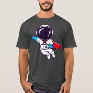 Niedlicher Astronaut Super Hero Flying 1 T-Shirt