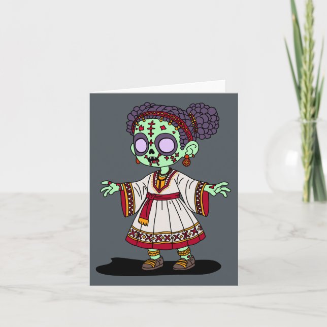Niedlicher äthiopischer Zombie (Vorderseite)