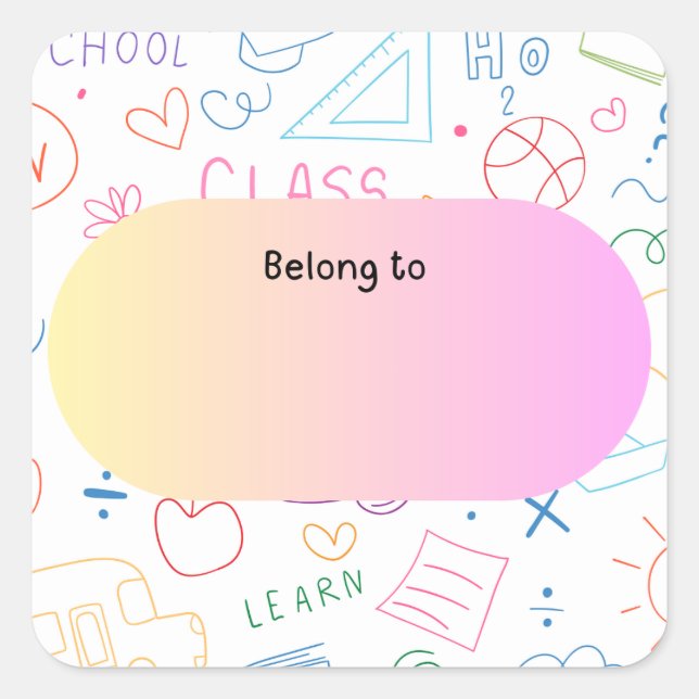 Niedlicher Aufkleber (Vorderseite)