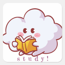 niedlicher Aufkleber! Quadratischer Aufkleber