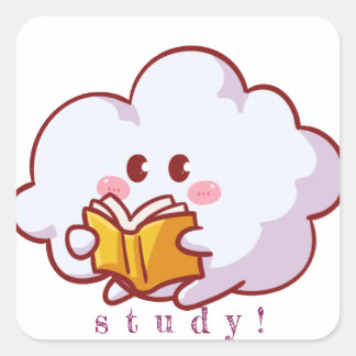 niedlicher Aufkleber! Quadratischer Aufkleber