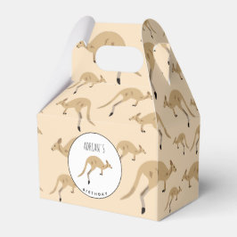Niedlicher australischer Kangaroo-MusterKindergebu Geschenkschachtel