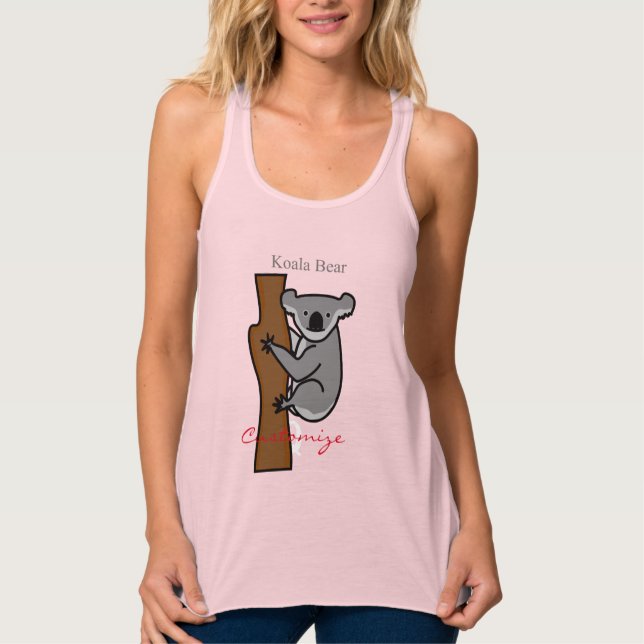 Niedlicher australischer Koala Bar Tank Top (Vorderseite)
