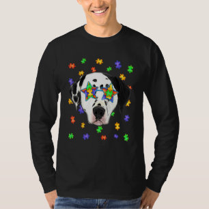 Niedlicher Autismus Dalmatiner Hund Puzzle Sonnenb T-Shirt