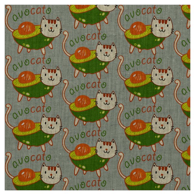 Niedlicher Avocado "Avocato" Stoff (Muster)