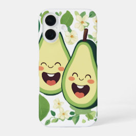 Niedlicher Avocado Couple Phone Case | Funny Kawai iPhone 16 Hülle