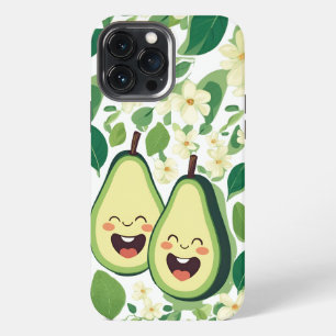 Niedlicher Avocado Couple Phone Case   Funny Kawai iPhone 13 Pro Max Hülle