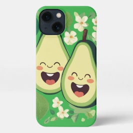 Niedlicher Avocado Couple Phone Case | Funny Kawai iPhone 13 Hülle