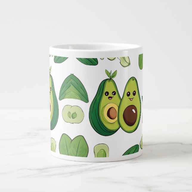 Niedlicher Avocado Couple Phone Case | Funny Kawai Jumbo-Tasse (Vorderseite)