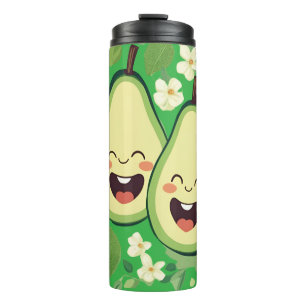Niedlicher Avocado Couple Phone Case Funny Kawai Thermosbecher
