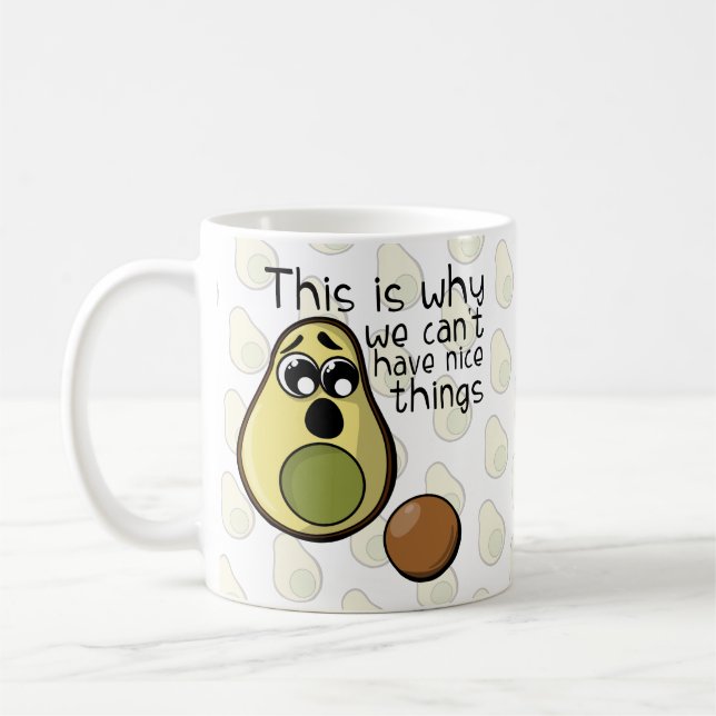 Niedlicher Avocado Das ist der Grund, warum wir ke Kaffeetasse (Links)