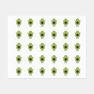 Niedlicher Avocado Etiketten