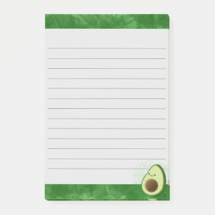 Niedlicher Avocado Grüner Hintergrund Post-it Klebezettel