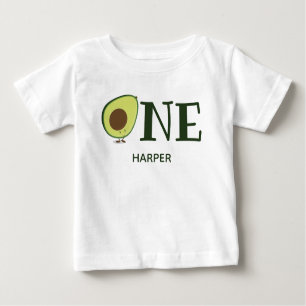 Niedlicher Avocado-Name Baby T-shirt