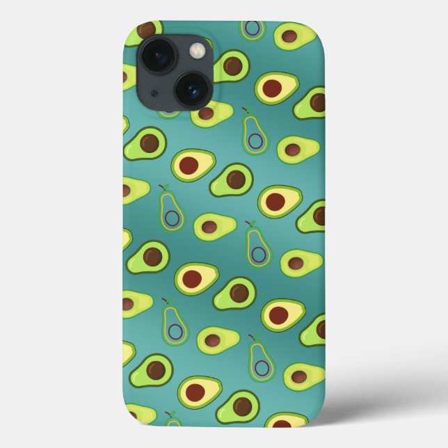Niedlicher Avocado-Schnitt Sommer Grün Farbverlauf Case-Mate iPhone Hülle (Rückseite)