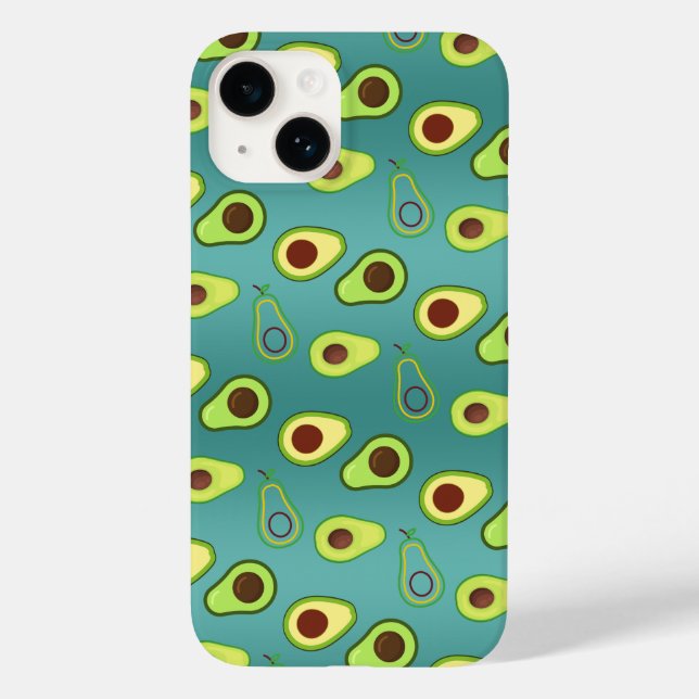 Niedlicher Avocado-Schnitt Sommer Grün Farbverlauf Case-Mate iPhone Hülle (Rückseite)
