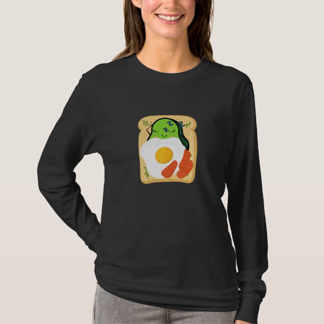 Niedlicher Avocado Toast für Mädchen Frauen Avocad T-Shirt (Vorderseite)