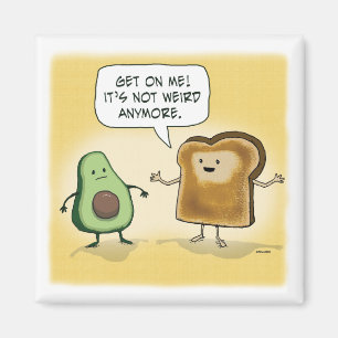Niedlicher Avocado Toast Magnet