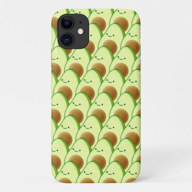 Niedlicher Avocado überall Zeichnend Case-Mate iPhone Hülle (Rückseite)