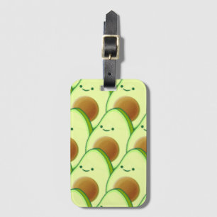 Niedlicher Avocado überall Zeichnend Gepäckanhänger