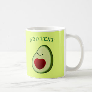 Niedlicher Avocado Zeichnend Kaffeetasse