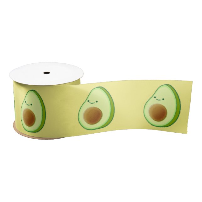 Niedlicher Avocado Zeichnend Satinband (Spule)