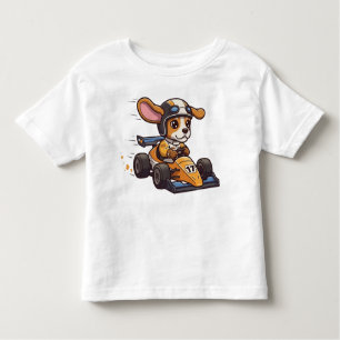 Niedlicher Baby Beagle Rennfahrer Kleinkind T-shirt