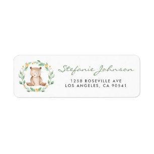 Niedlicher Baby Bear Greenery Kranz