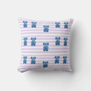 Niedlicher Baby-Blue-Elefant Kissen