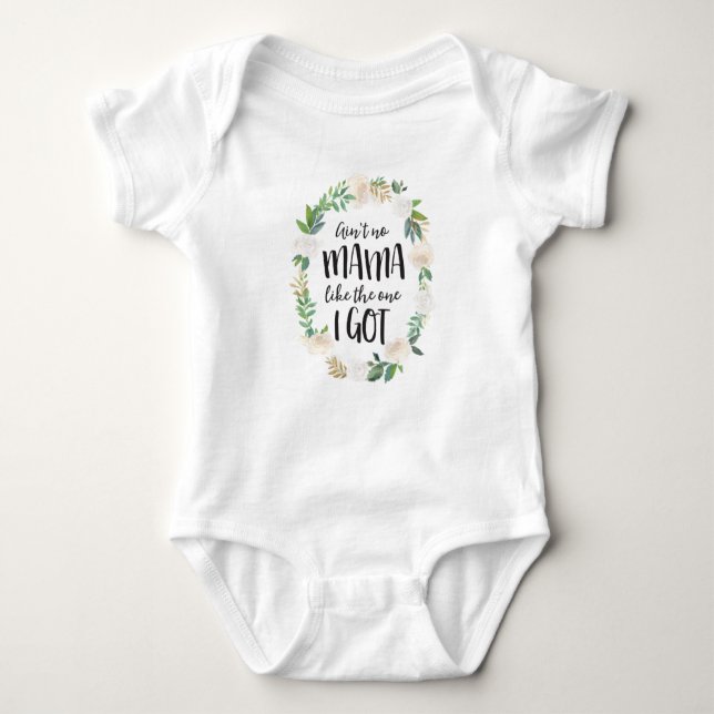 Niedlicher Baby Bodysuit, Ain no Mama Bodysuit Baby Strampler (Vorderseite)