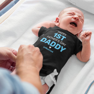 Niedlicher Baby-Bodysuit für den ersten Vater Baby Strampler