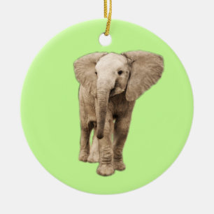 Niedlicher Baby-Elefant Keramik Ornament
