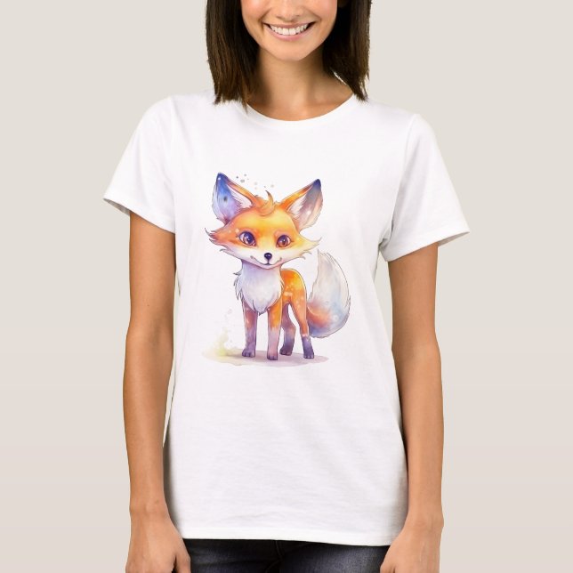 Niedlicher Baby Fox Frauenfeind T - Shirt (Vorderseite)