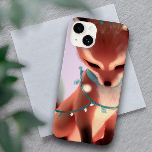 Niedlicher Baby Fox mit Fairy Lights iPhone 14 Fal Case-Mate iPhone 14 Hülle
