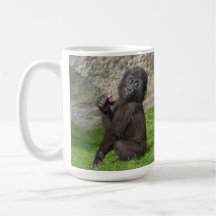 Niedlicher Baby-Gorilla-Kaffee