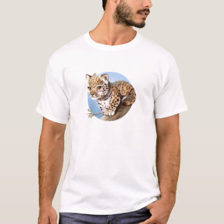 Niedlicher Baby-Jaguar-CUBtierillustration - T - T-Shirt
