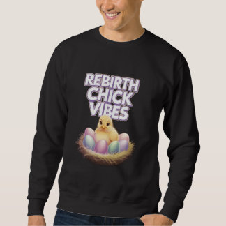 Niedlicher Baby-Kick mit Frühlingseiern und Festi Sweatshirt