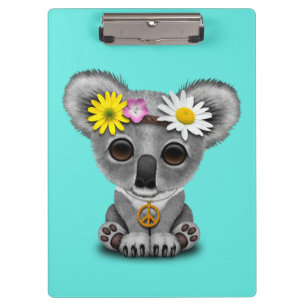 Niedlicher Baby-KoalaHippie Klemmbrett