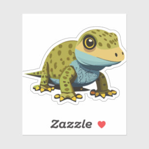 Niedlicher Baby Lizard Cartoon Aufkleber