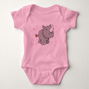 Niedlicher Baby-Nashorn-T - Shirt