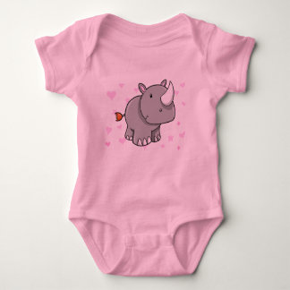 Niedlicher Baby-Nashorn-T - Shirt
