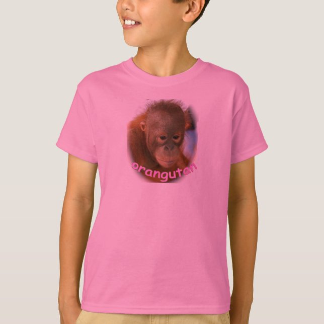 Niedlicher Baby-Orang-Utan Fan T-Shirt (Vorderseite)