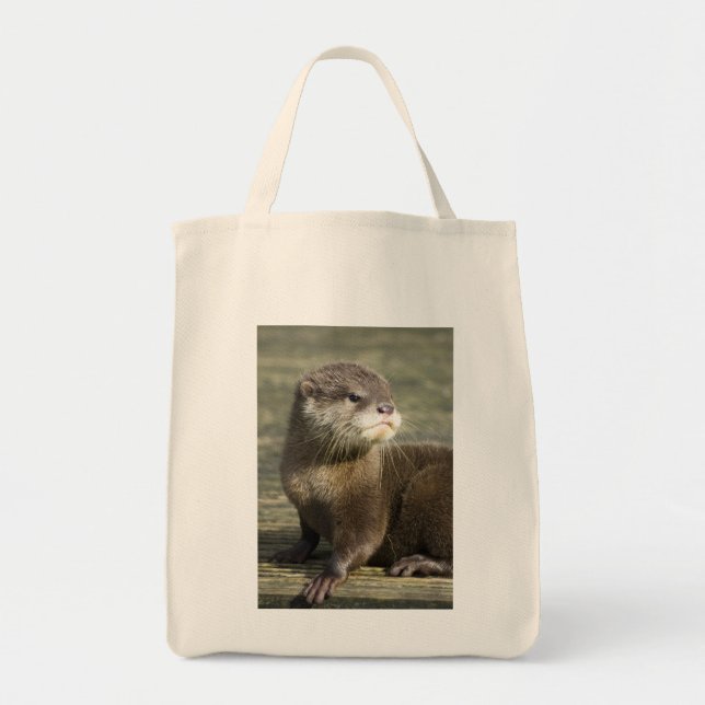 Niedlicher Baby-Otter Tragetasche (Vorne)