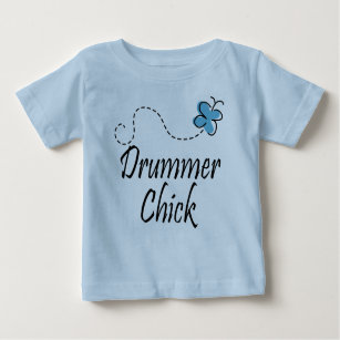 Niedlicher Baby-Schlagzeuger-Küken-T - Shirt