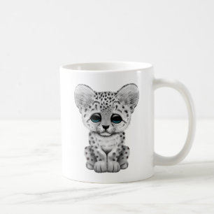 Niedlicher Baby-Schnee-Leopard CUB Tasse