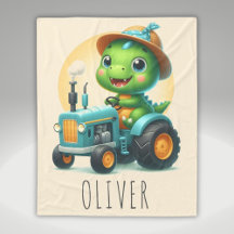 Niedlicher Baby Trex Dinosaurier Fahren mit einem