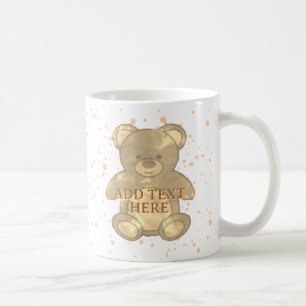 Niedlicher Babybär im benutzerdefinierten Text Kaffeetasse