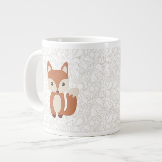 Niedlicher BabyFox Jumbo-Tasse (Vorderseite Links)